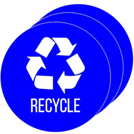 3-Pack Vinyl RECYCLE Decal Sticker Set, UV-Resistant MPN:HLSKERCYCLE3