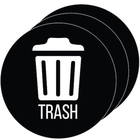 3-Pack Vinyl TRASH Decal Sticker Set, UV-Resistant MPN:HLSKERTRASH3