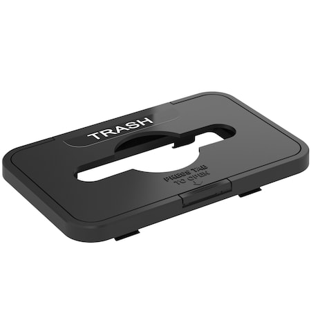 Rectangular Flip Open Trash Lid Attachment MPN:LIDROTRS