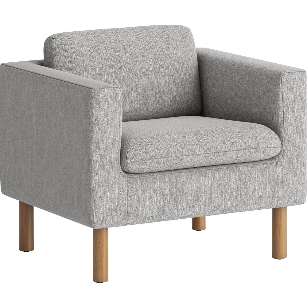 HON Parkwyn Club Chair - Material: Fabric - Finish: Gray - 1 Each MPN:VP3LCHRGRY