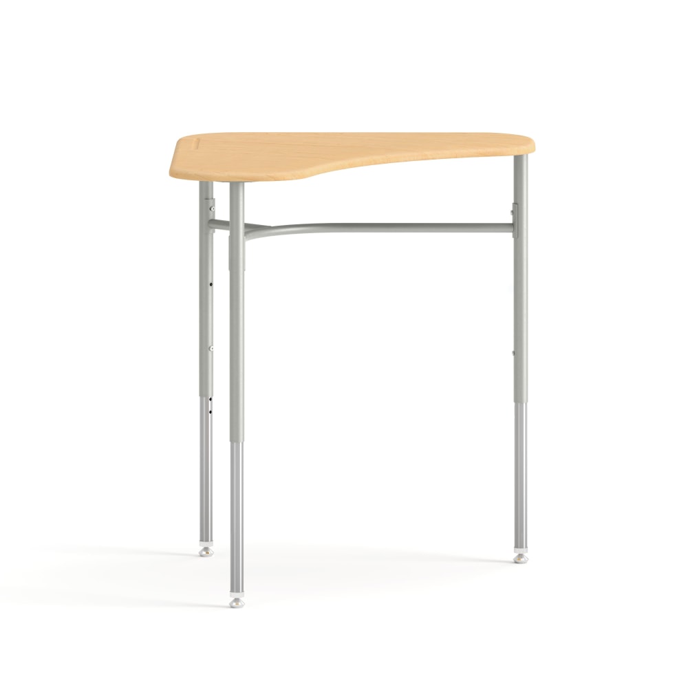 HON SmartLink 36inW Student Desks, Natural Maple/Platinum Metallic, Set Of 2 Desks MPN:HLDV-M3A.E.DD.T1