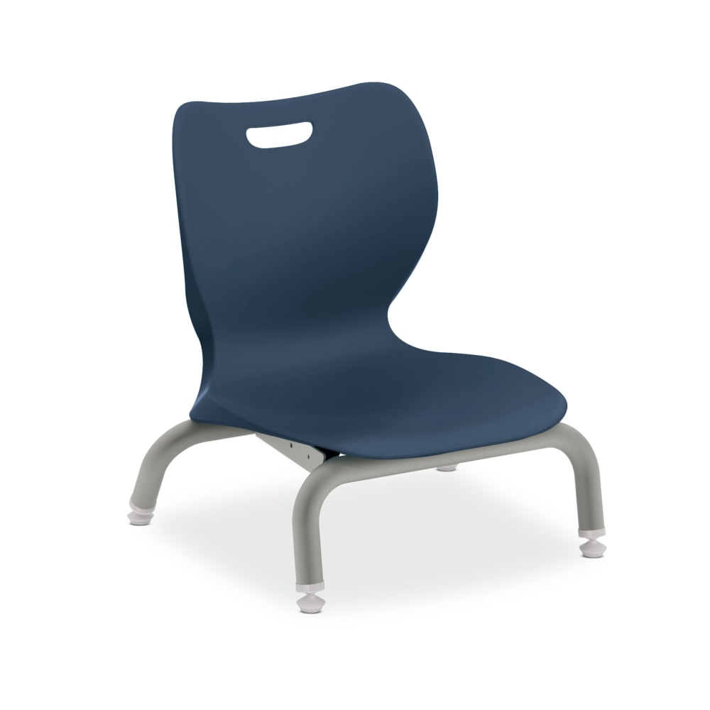 HON SmartLink Plastic 4-Leg 6inH Stackable Chairs, Regatta/Platinum, Set Of 4 Chairs MPN:HONS4L06EREP