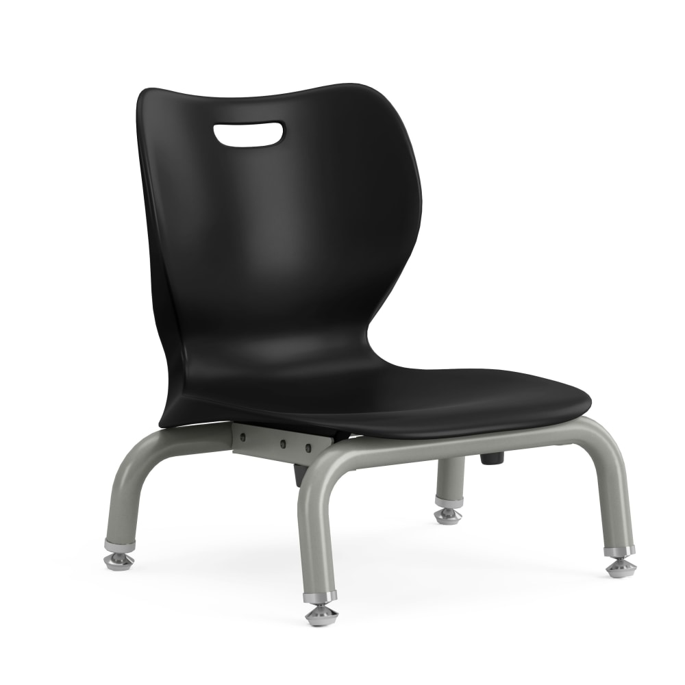 HON SmartLink 4-Leg Plastic Stackable Chairs, Onyx/Platinum, Set Of 4 Chairs, HONSS4L06AEONPL MPN:HONSS4L06AEONPL