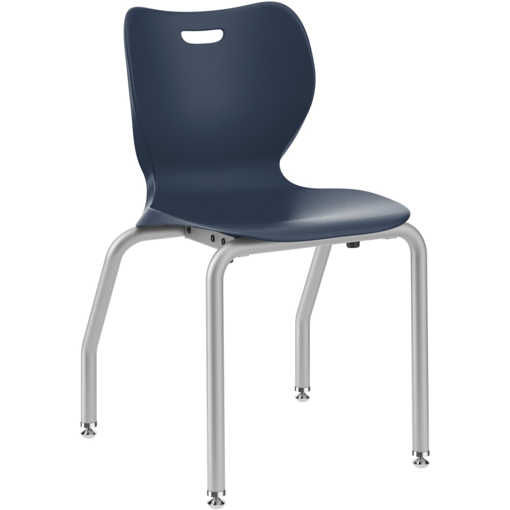 HON SmartLink 4-Leg Chairs, 18in High, Regatta/Platinum, Set Of 4 Chairs MPN:HSS4L-18B.E.RE.PLAT