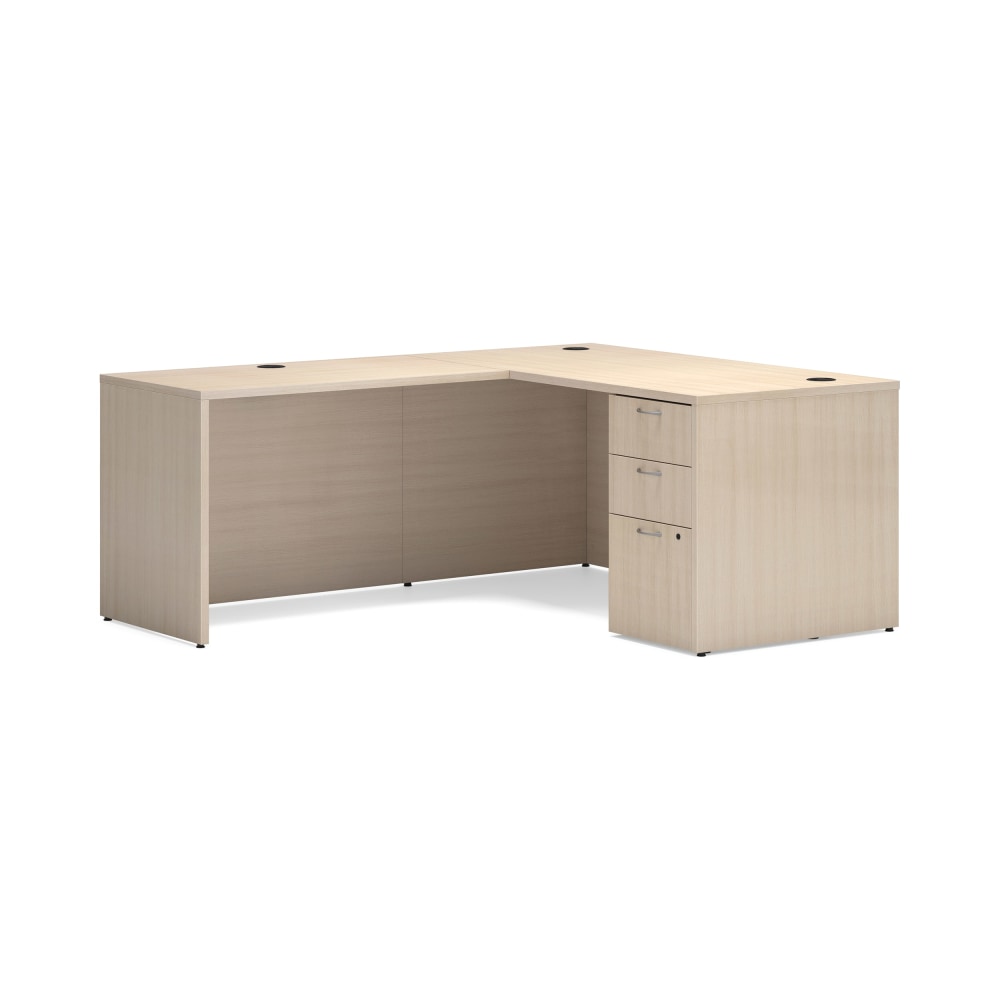 HON Mod 60inW L-Station Computer Desk, Desert Oak MPN:HLPL6072LDESK1BBFDO1