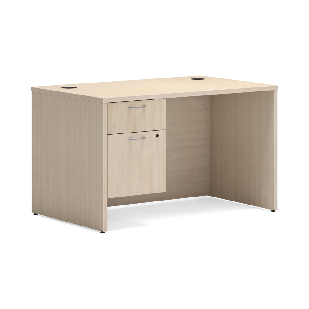 HON Mod 48inW Computer Desk, Desert Oak, HLPLDS48HBFDO1 MPN:HLPLDS48HBFDO1