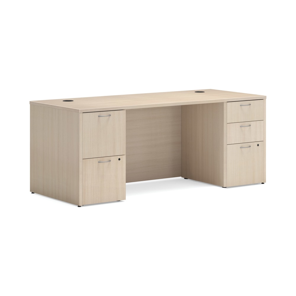 HON Mod 72inW Computer Desk, Desert Oak MPN:HLPLDS72PSDO1