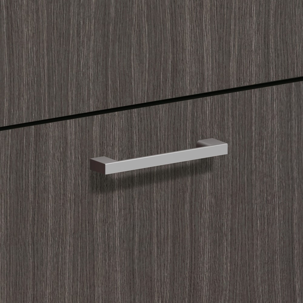 HON Bridge Pull, Set of 2, 4.3inW x 0.8inD x 0.4inH, Metal, Laminate, Silver MPN:BLPBRIDGE