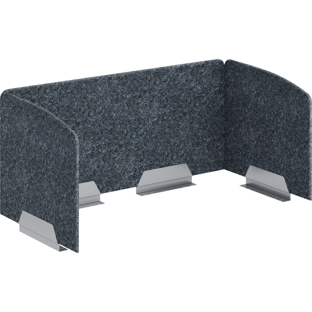 HON 3-Sided Above U Desktop PET Screen - 46in Width23.3in Depth x 20in Length - Gray - 1 / Each MPN:VAU4824Y4PR6