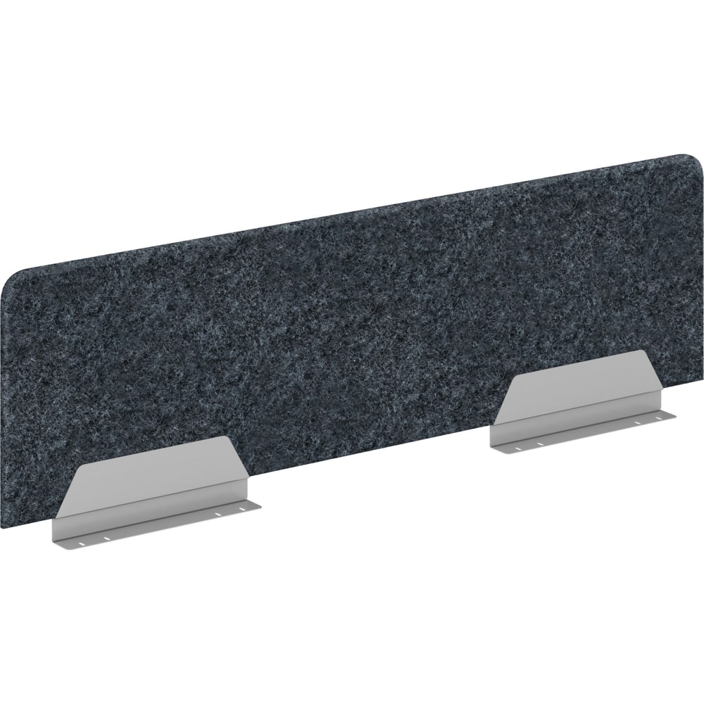 HON HUVDSAO1348 Privacy Screen, 46inW x 13inH, Silver Frame, Polyethylene Terephthalate (PET), Dark Gray MPN:VDS1348Y4PR6