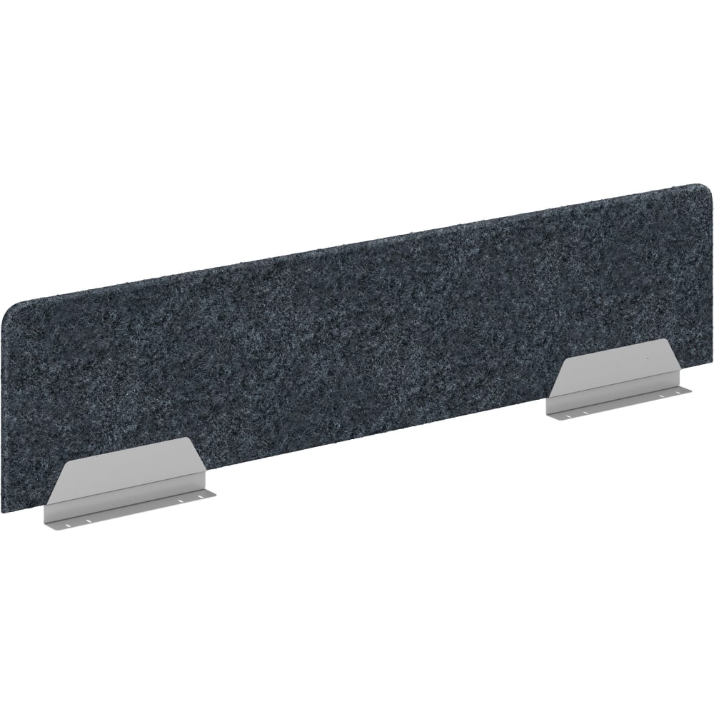 HON HUVDSAO1360 Privacy Screen, 58inW x 13inH, Silver Frame, Polyethylene Terephthalate (PET), Dark Gray MPN:VDS1360Y4PR6