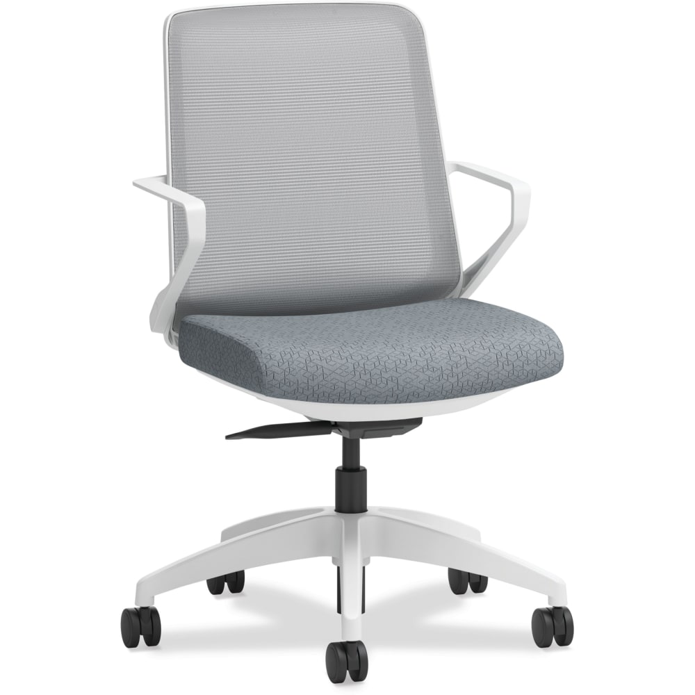 HON Cliq Ergonomic Mid-Back Light Task Chair, Basalt/Designer White MPN:HCLQT.W0.TC2.F.S.IF.APX25.NL.S