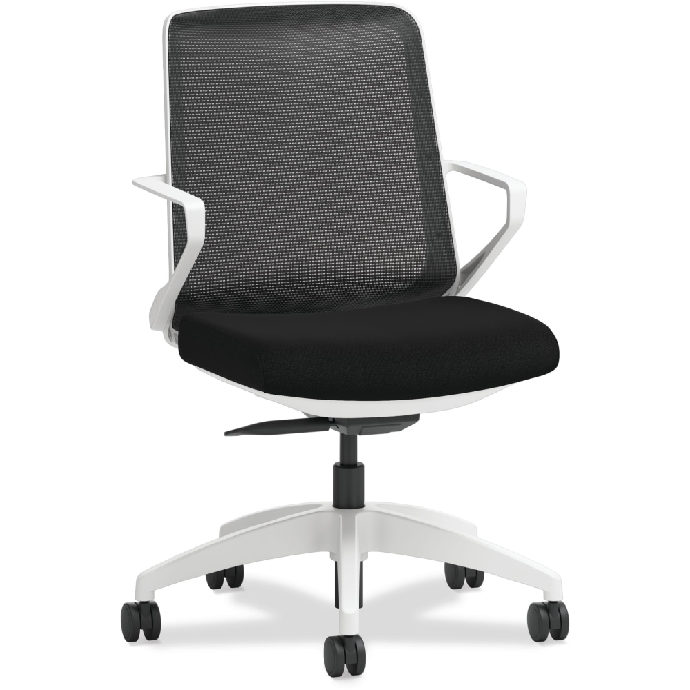 HON Cliq Ergonomic Mid-Back Light Task Chair, Black/Designer White MPN:HCLQT.W0.TC2.F.S.IM.CU10.NL.SB