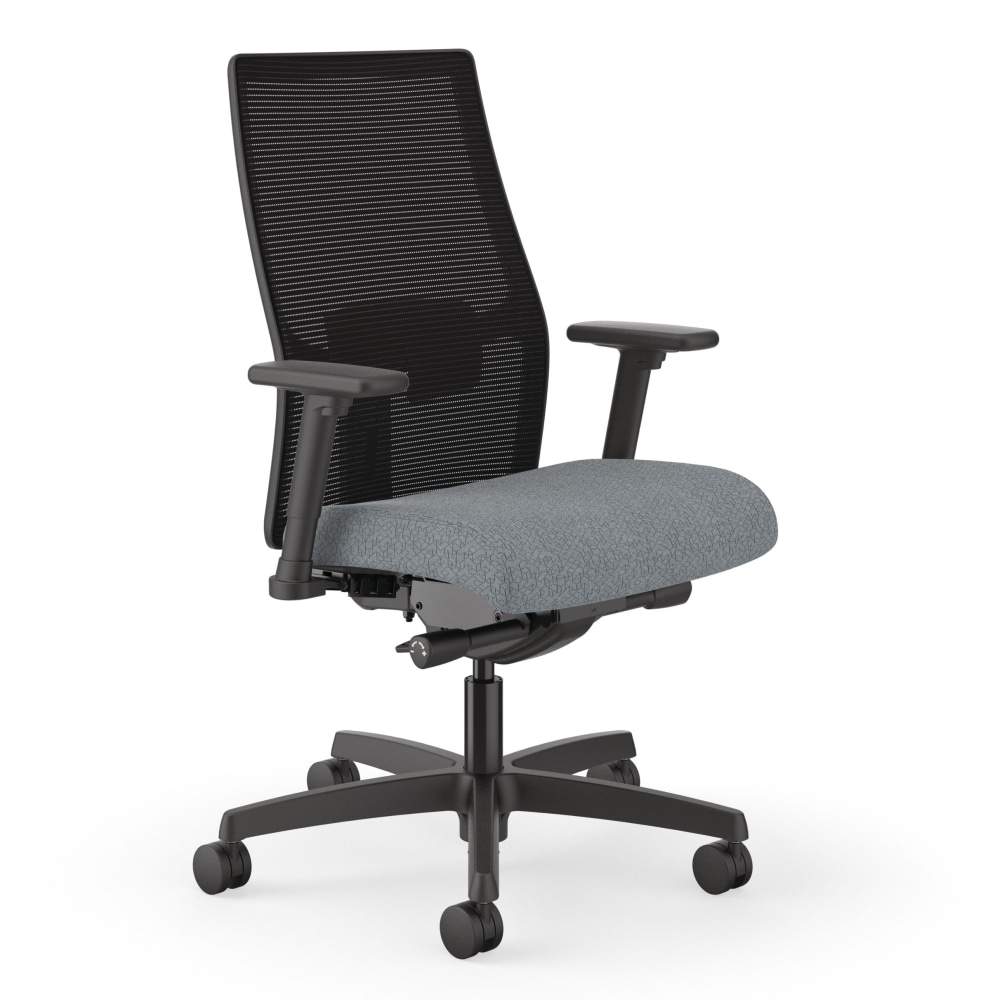 HON Ignition 2.0 Ergonomic Mesh/Fabric Mid-Back Task Chair, Basalt/Black MPN:HIWMMKD.Y2.A.H.IM.APX25.BL.SB.