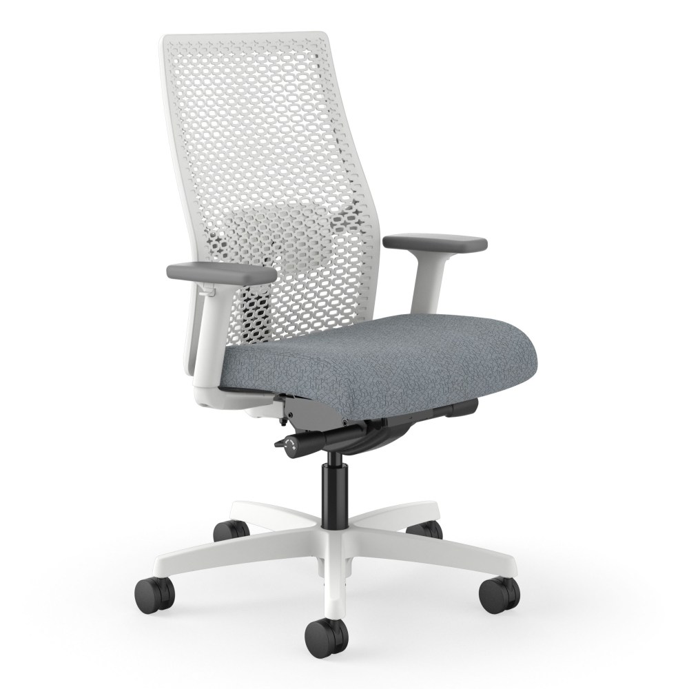 HON Ignition 2.0 ReActiv Ergonomic Fabric Mid-Back Task Chair, Basalt/Designer White MPN:HIWMRAKD.Y2.A.H.DWR.APX25.DW.S