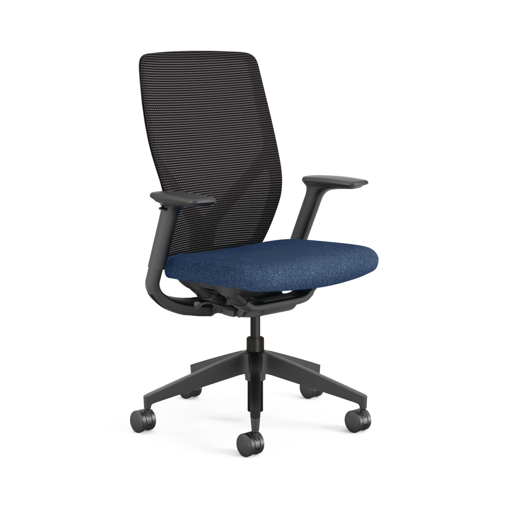 HON Flexion Ergonomic Fabric/Mesh Mid-Back Task Chair, Navy/Black MPN:HONFXTSAMAX13NL