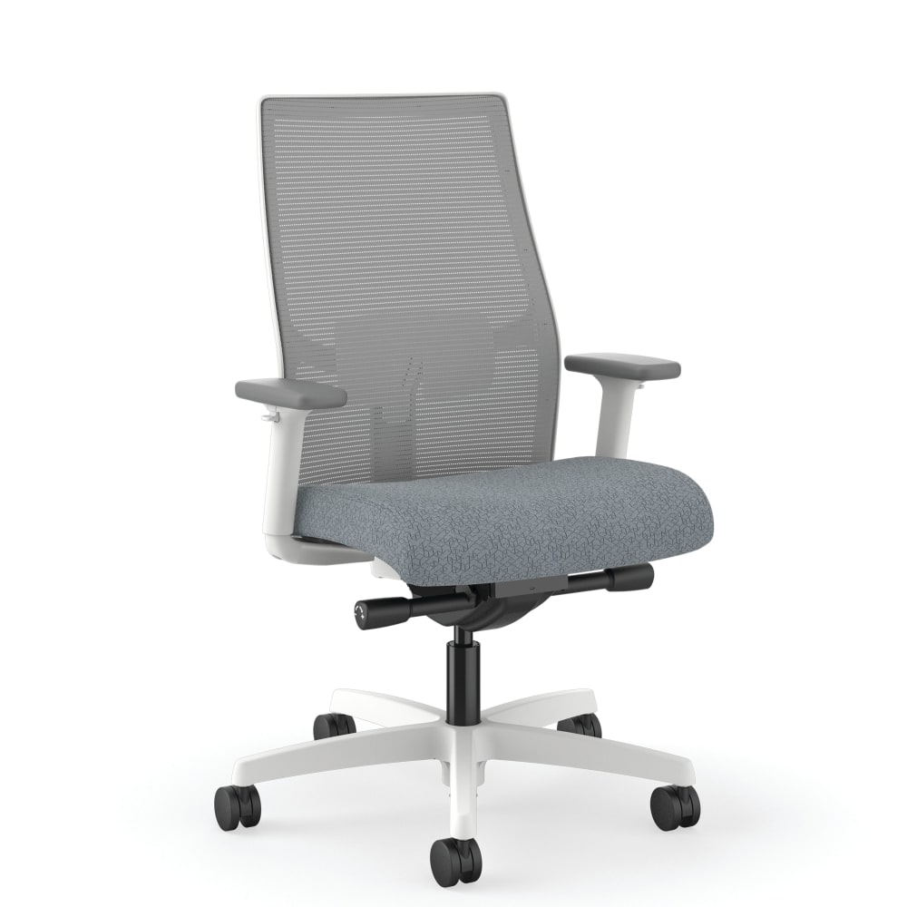 HON Ignition 2.0 Ergonomic Mesh Mid-Back Task Chair, Designer White/Fog/Basalt MPN:HONI2M2AFA25WSX