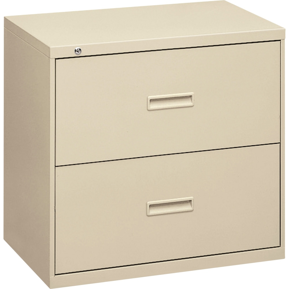HON 18inD Lateral 2-Drawer File Cabinet, Putty MPN:482LL