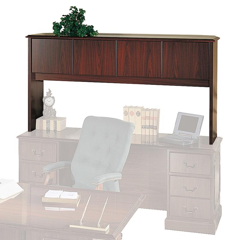 HON 94000 Series Stack-On Storage 70inW Desk Hutch With Laminate Doors, Mahogany MPN:94234NN