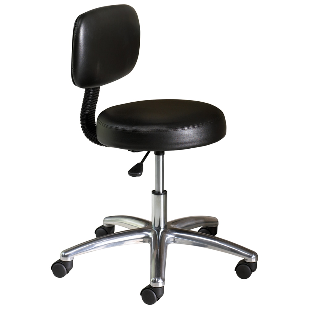 HON Medical Exam Stool With Back, Black MPN:MTS11EA11