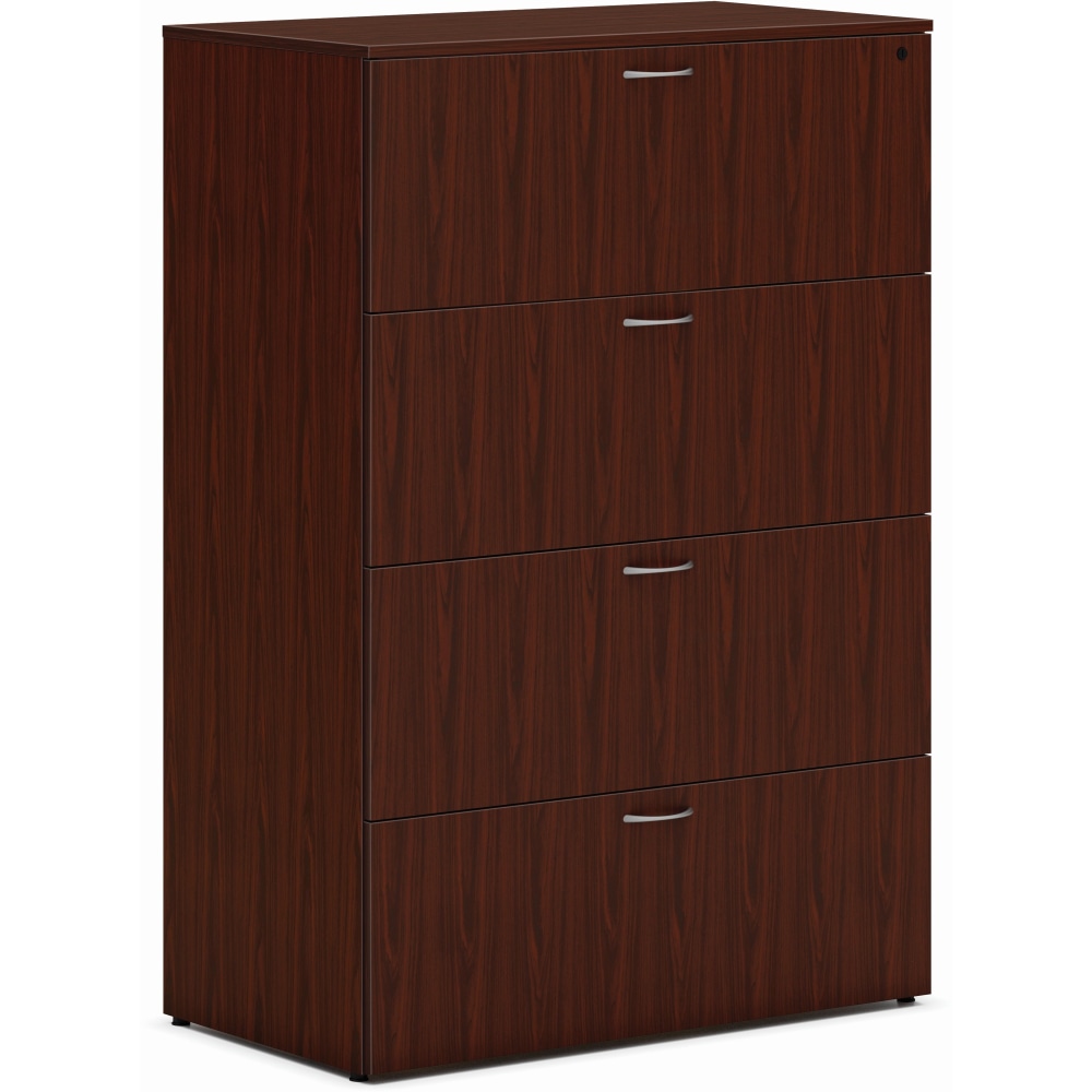 HON Mod HLPLLF3620L4 36in x 20in Lateral 4-Drawer File Cabinet, Traditional Mahogany MPN:LLF3620L4LT1