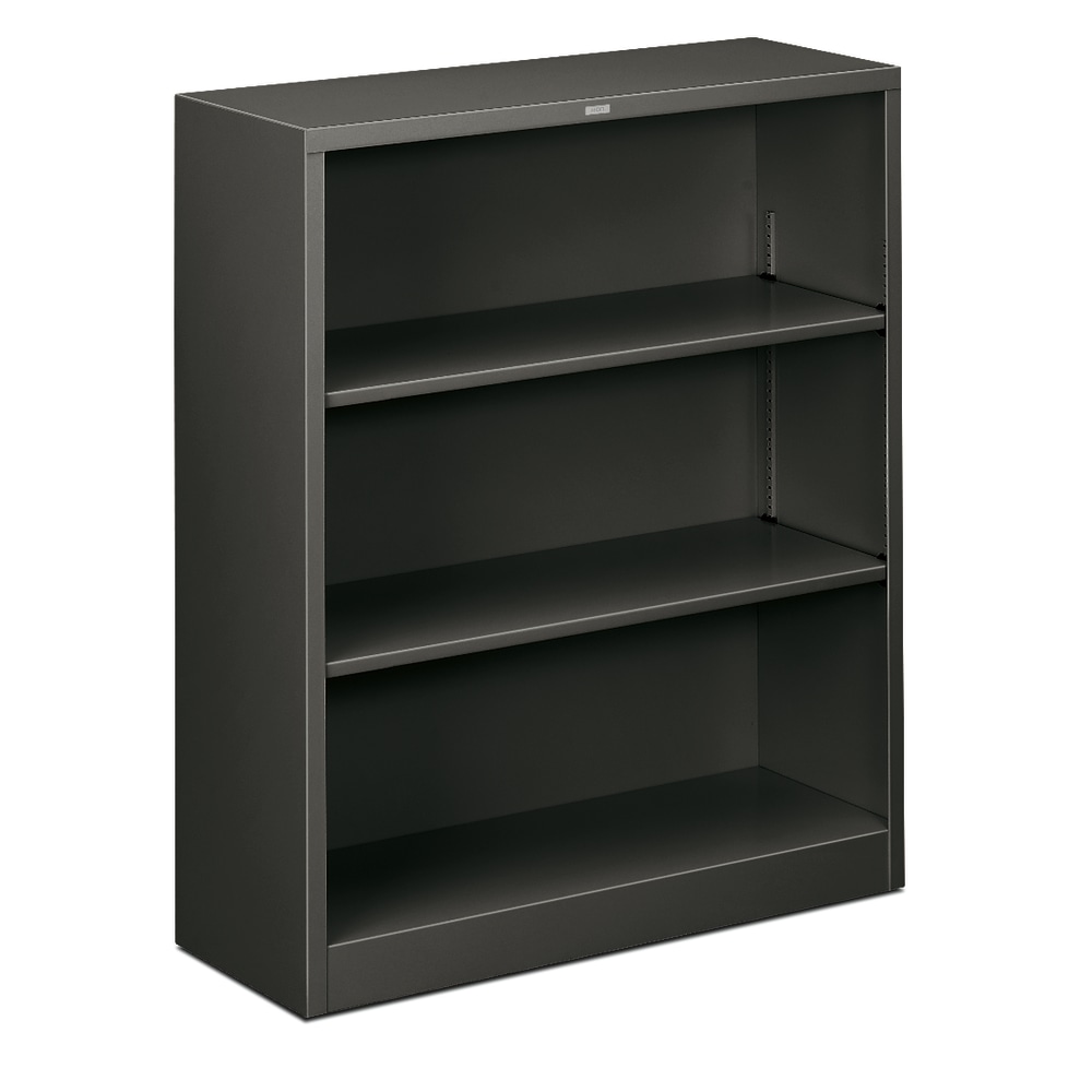 HON Brigade 3 Shelf Traditional Modular Shelving Bookcase,41inH x 34-1/2inW x 12-5/8inD, Charcoal MPN:S42ABC,S