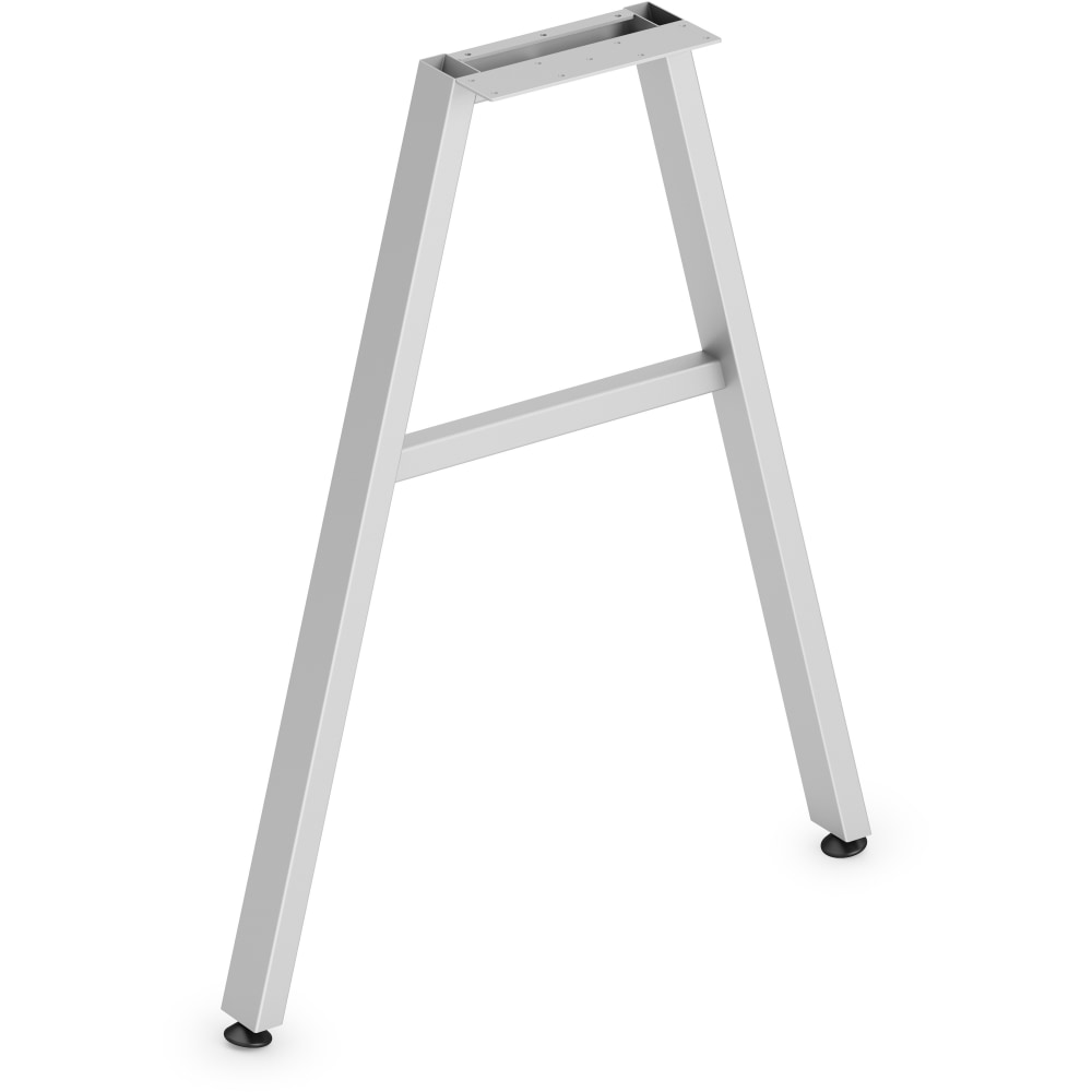 HON Mod Collection Worksurface 24inW A-leg Support - 24in - Finish: Silver MPN:LPLLEG24ASVR