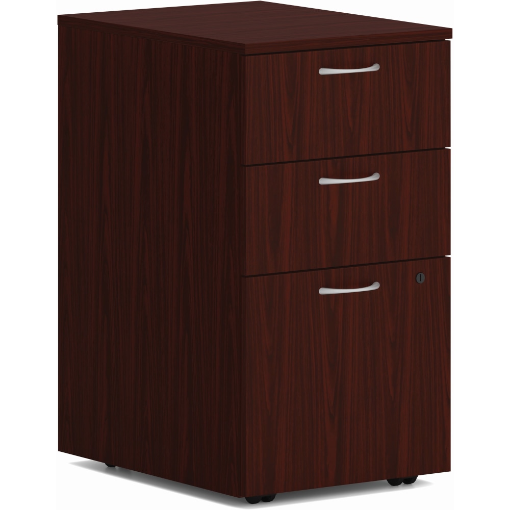 HON Mod HLPLPMBBF Pedestal, 28inH x 15inW x 20inD, 3 x Box, File Drawer(s), Traditional Mahogany MPN:PLPMBBFLT1