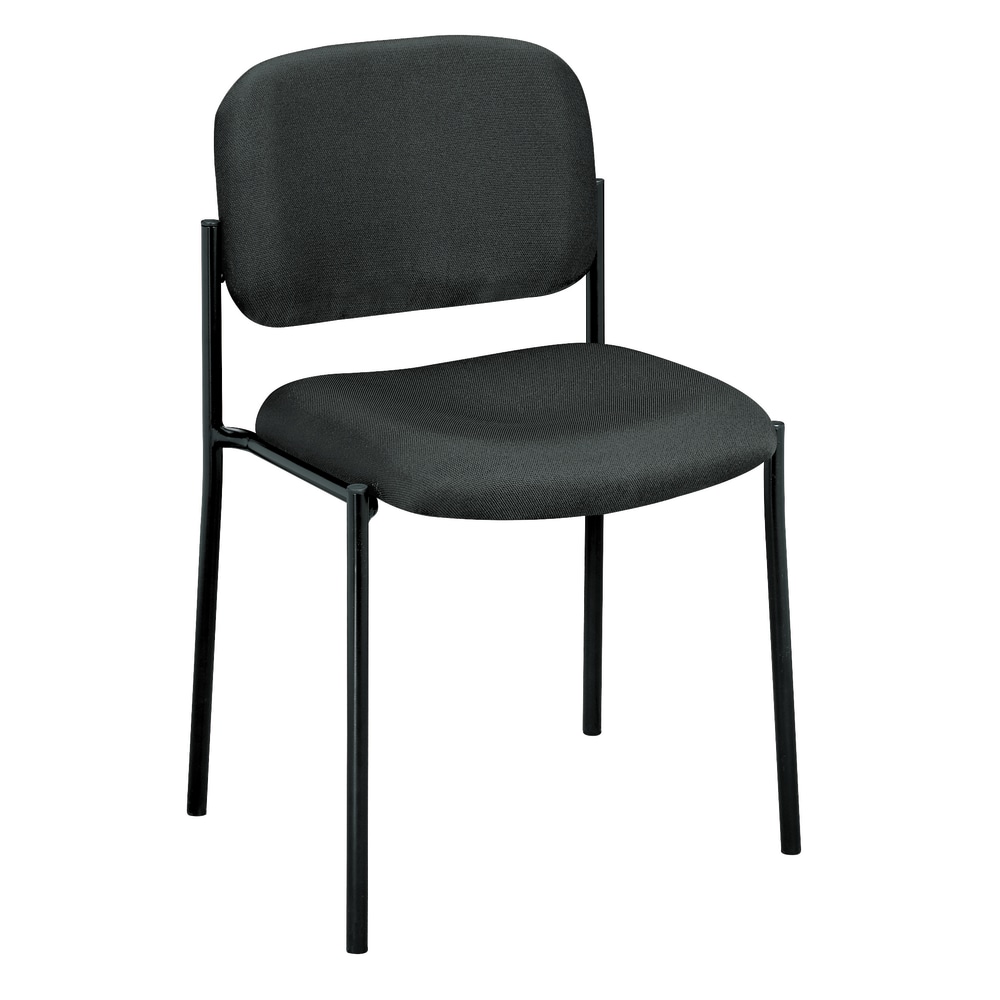 HON Scatter Stacking Guest Chair With Leg Base, Charcoal/Blackl MPN:VL606VA19