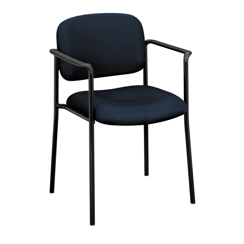 HON Scatter Stacking Guest Chair With Arms, Navy Blue/Black MPN:VL616VA90