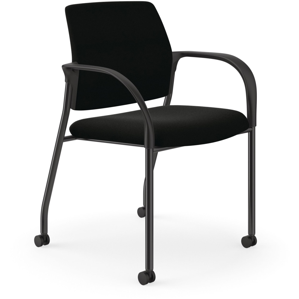 HON Ignition Vinyl Multi-Purpose Stacking Guest Chair, Black MPN:HIGS6.F.H.U.UR10.T