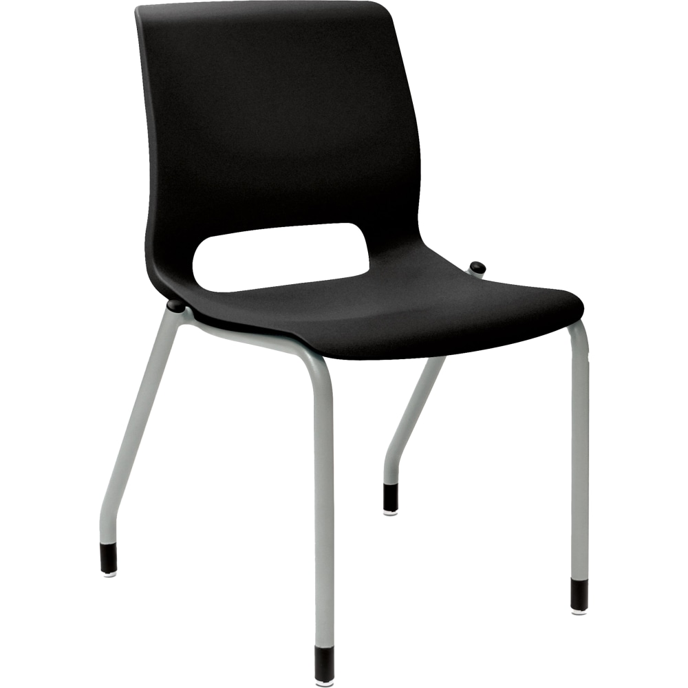 HON Motivate Stacking Chairs, Onyx/Platinum, Set Of 2 Chairs MPN:HMG1.N.E.ON.PLAT