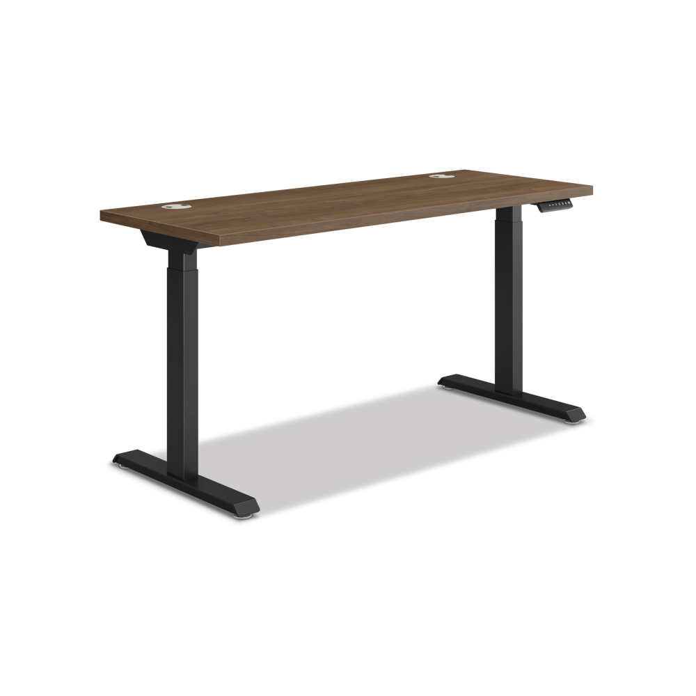 HON Coordinate 58inW Adjustable Height Standing Desk, 3-Stage Base, Pinnacle/Black MPN:HAT3SBPINCBLK2258