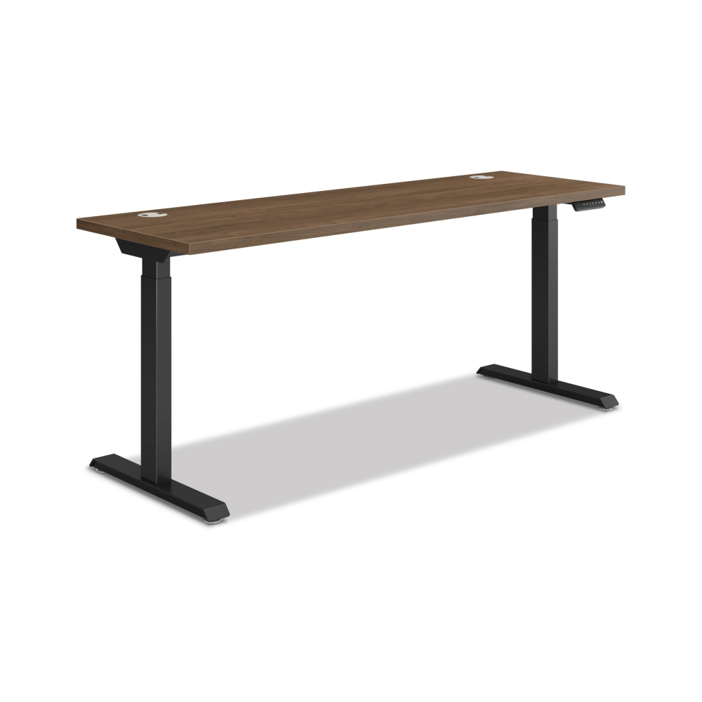 HON Coordinate 70inW Adjustable Height Standing Desk, 3-Stage Base, Pinnacle/Black MPN:HAT3SBPINCBLK2270