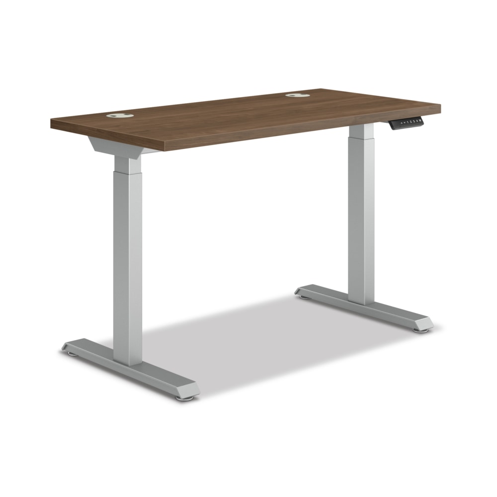HON Coordinate Electric Adjustable Height Standing Desk, 46inW x 22inD, Pinnacle/Silver MPN:HAT3SBPINCSLV2246