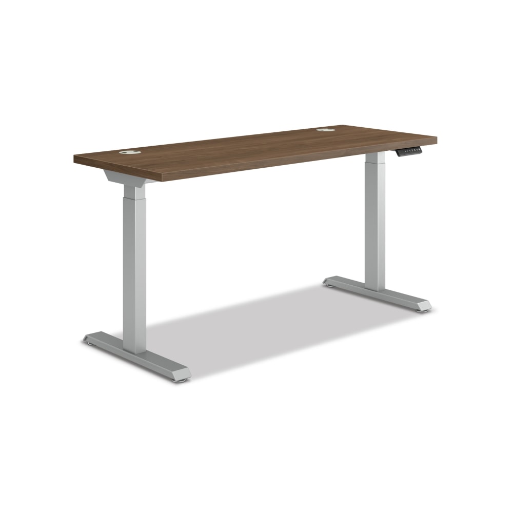 HON Coordinate 58inW Adjustable Height Standing Desk, 3-Stage Base, Pinnacle/Silver MPN:HAT3SBPINCSLV2258