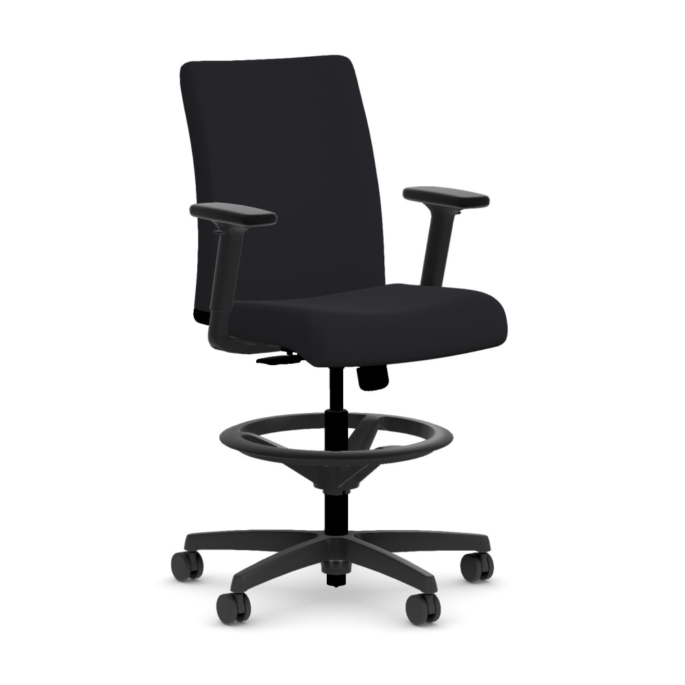 HON Ignition Fabric Task Stool With Back, Black MPN:HITS5.A.S.U.SX59.T.SB