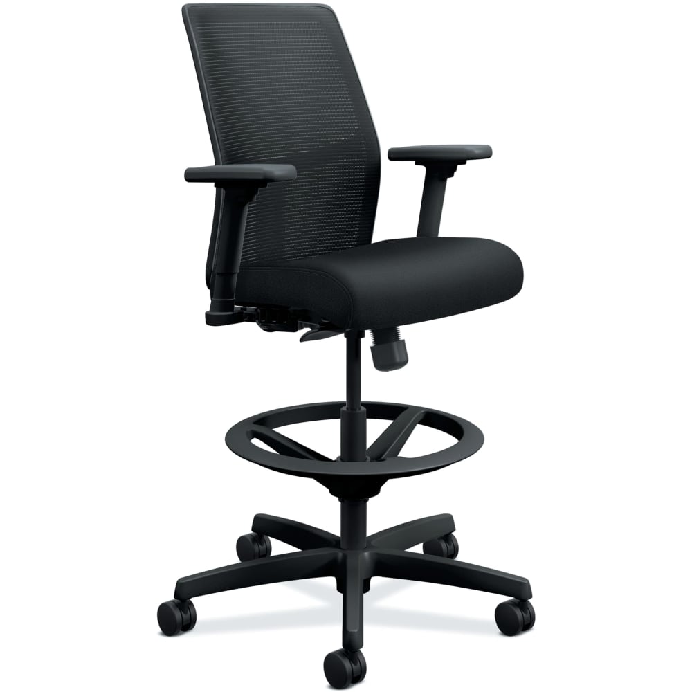 HON Ignition 2.0 Mesh Mid-Back Task Stool, Black MPN:HITSM.S1.A.H.IM.CU10.BL.SB.T