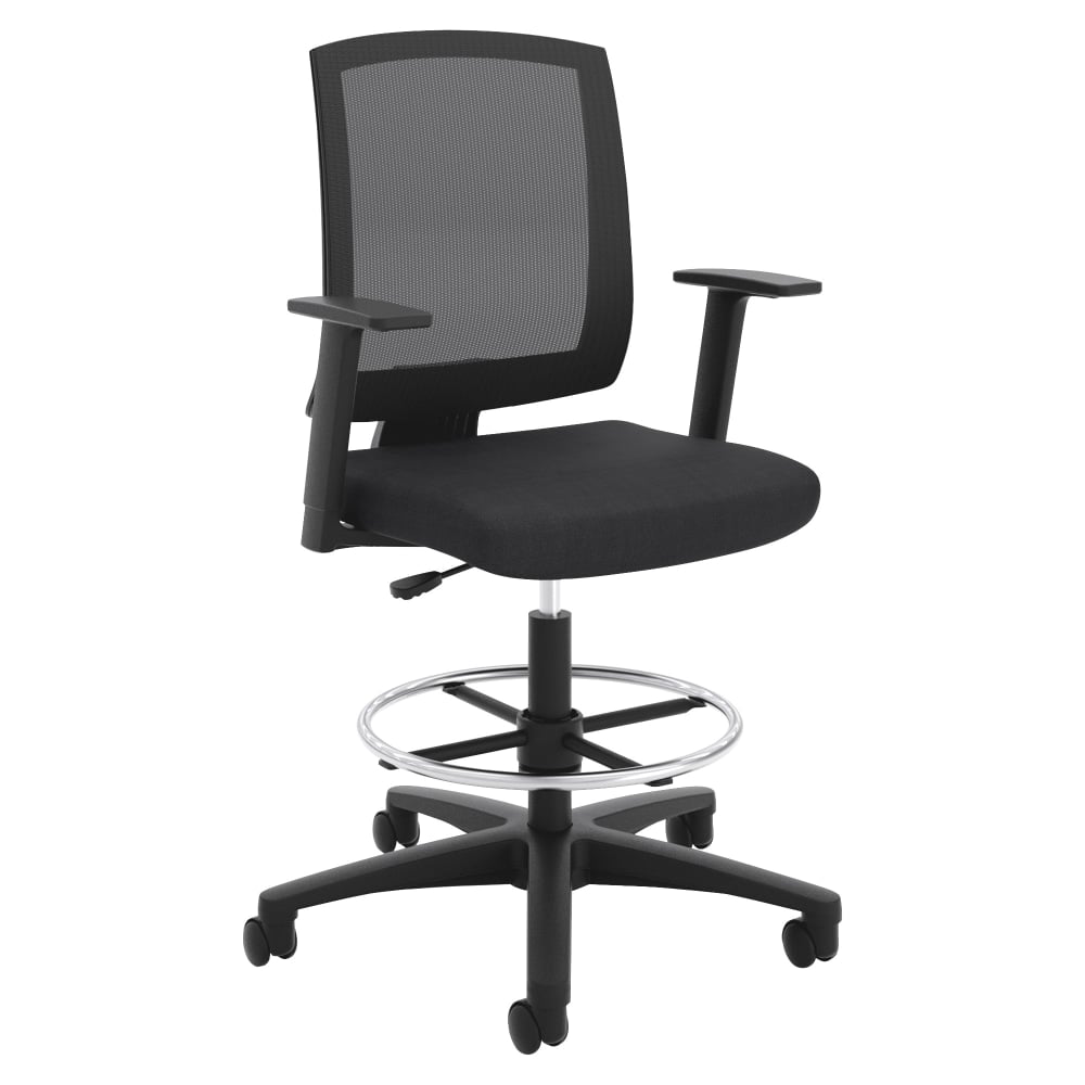 HON Torch Mesh Mid-Back Task Stool, Black Seat, Quantity: 1 MPN:VL515LH10