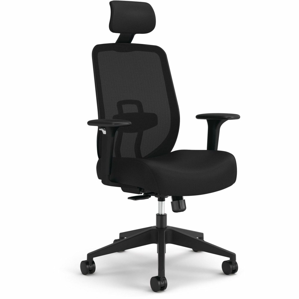 HON Altern Task Chair - Fabric, Foam Seat Material - Mesh Back Material - Black Frame Color - Mid Back - Black - Armrest - 1 Each MPN:ALTT1UMBLK