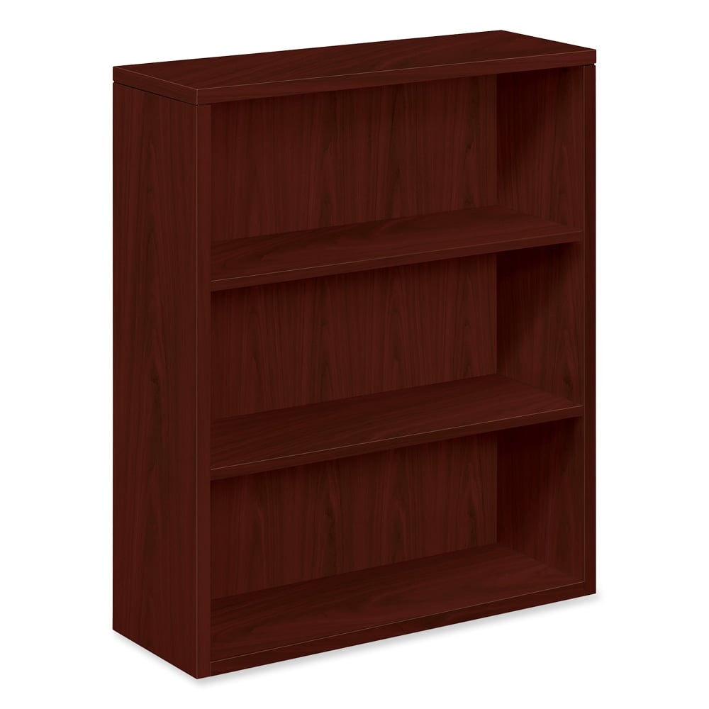 HON 10500 43inH 3-Shelf Bookcase With Fixed Shelves, Mahogany MPN:105533NN