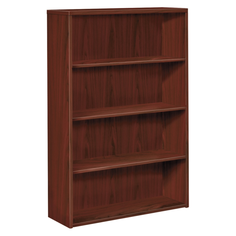 HON 10500 58inH 4-Shelf Bookcase, Mahogany MPN:105534NN