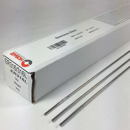 TIG Welding Rod, 3/32'' dia., 36'' L, 10 lb MPN:54JK90