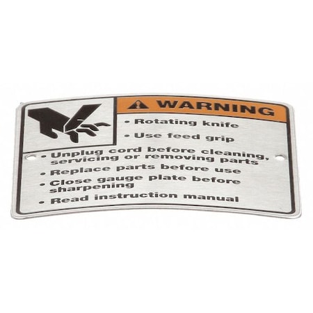 Label Warning MPN:00-438131-054-2