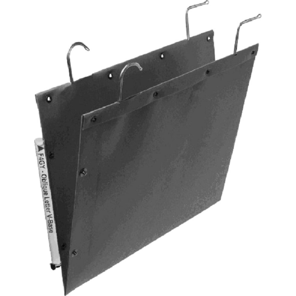 Oblique Filing Systems Heavy-Duty File Folders, 1 3/16in Capacity, Kraft, Gray, Box Of 25 MPN:F4-30GY