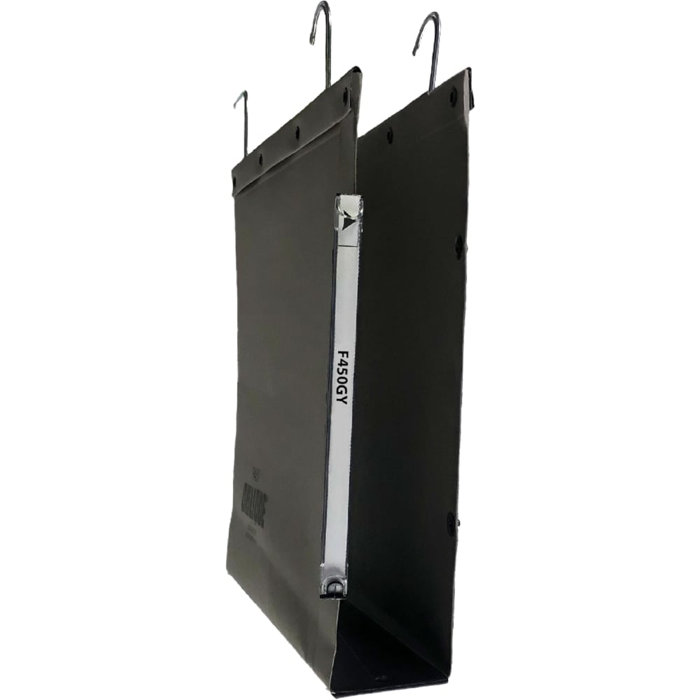 Oblique Filing Systems Heavy-Duty File Folders, 2in Expansion, 50 mm Box Base, Letter Size, Gray, Box Of 25 MPN:F4-50GY