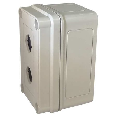 PushButtonEnclosure, 22mm, 2Holes, Plastic MPN:VM533-PBM2