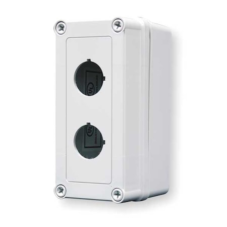 PushButtonEnclosure, 30mm, 2Holes, Plastic MPN:VM733-PBS2