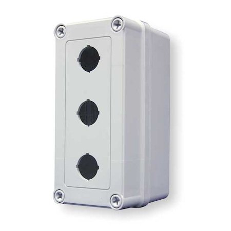 PushButtonEnclosure, 30mm, 3Holes, Plastic MPN:VM933-PBS3