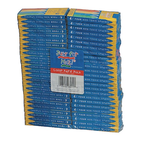 Round Crayons, Boxed, PK4 MPN:120804